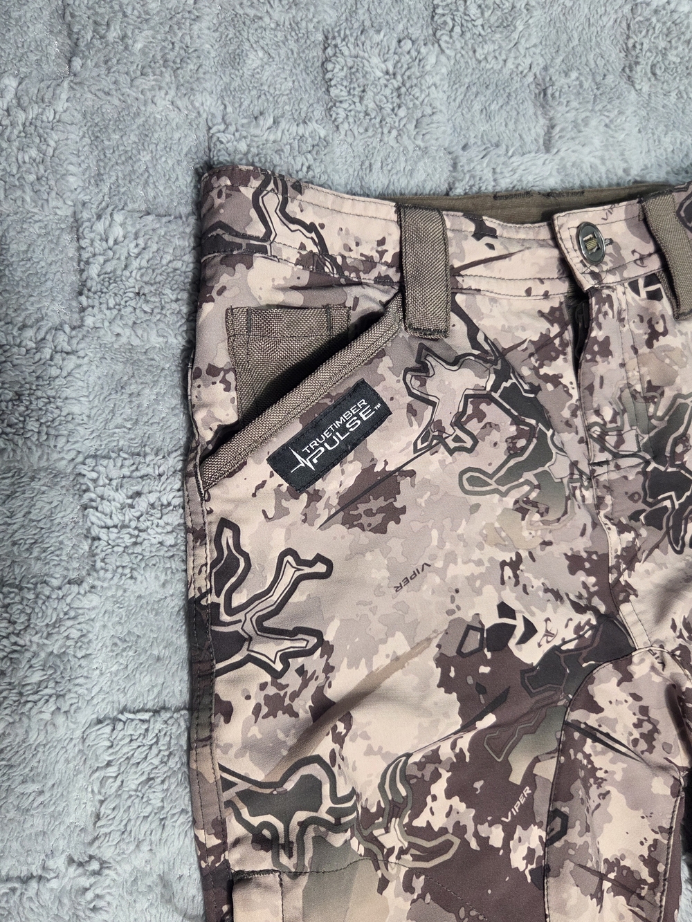 True Timber Pulse Lightweight Pants Small Packable Kanati Camo Hunting Bowhunter - Picture 9 of 12